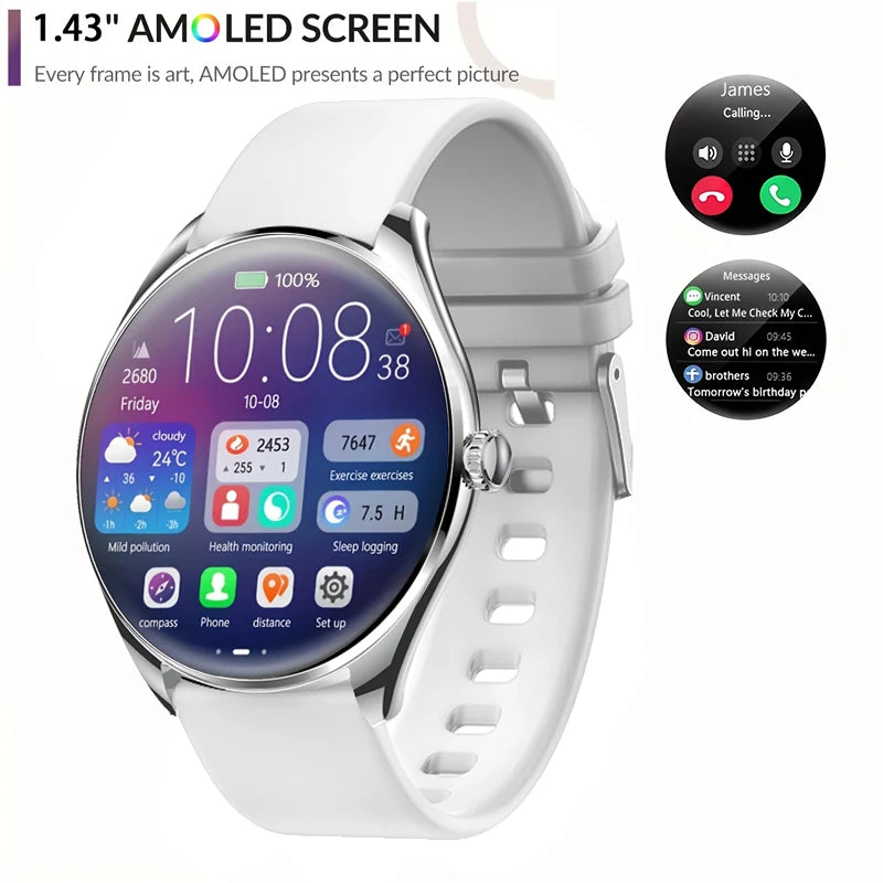 2025 New Amazfit BT Call waterproof SmartWatch Women Watches Men Sports Fitness Tracker Heart Rate Smartwatch For Android apple