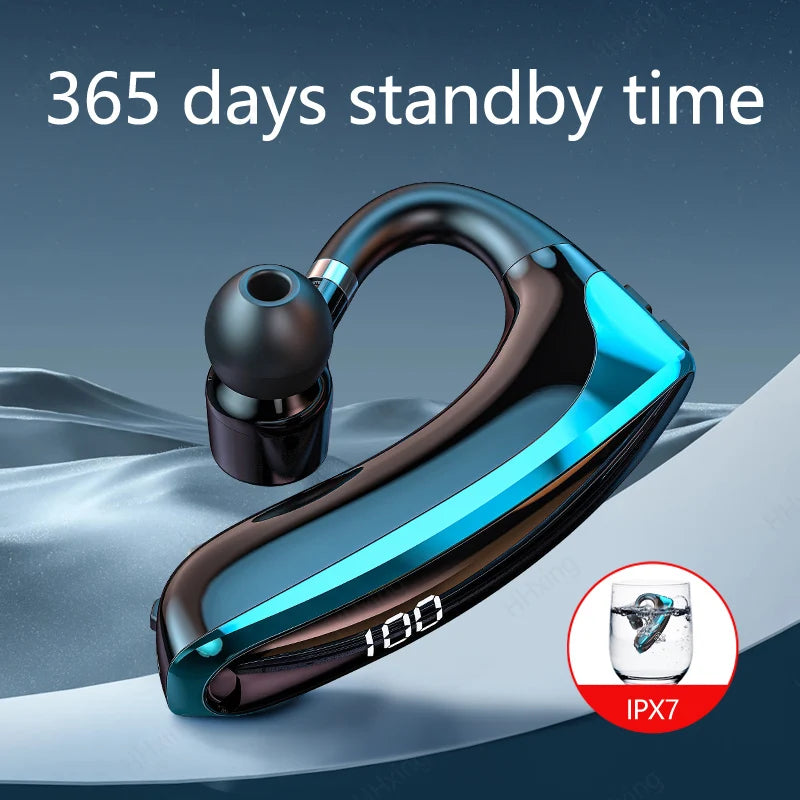 Auriculares inalámbricos Bluetooth con micrófono, audífonos con cancelación de ruido ENC, manos libres para negocios y conducción