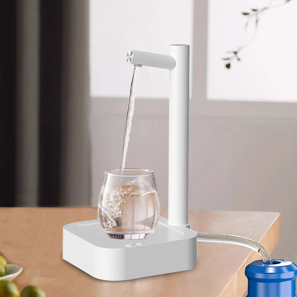 Bomba de galón de agua, dispensador de agua eléctrico portátil para el hogar, camping, bomba automática inteligente para botellas de agua de galón