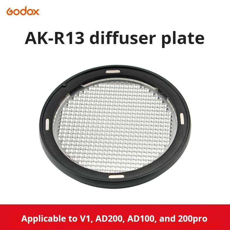 Shenniu AKR1 round lamp head magnetic attachment ad200pro accessory V1 flash semi-circular soft light cover set-top flash light