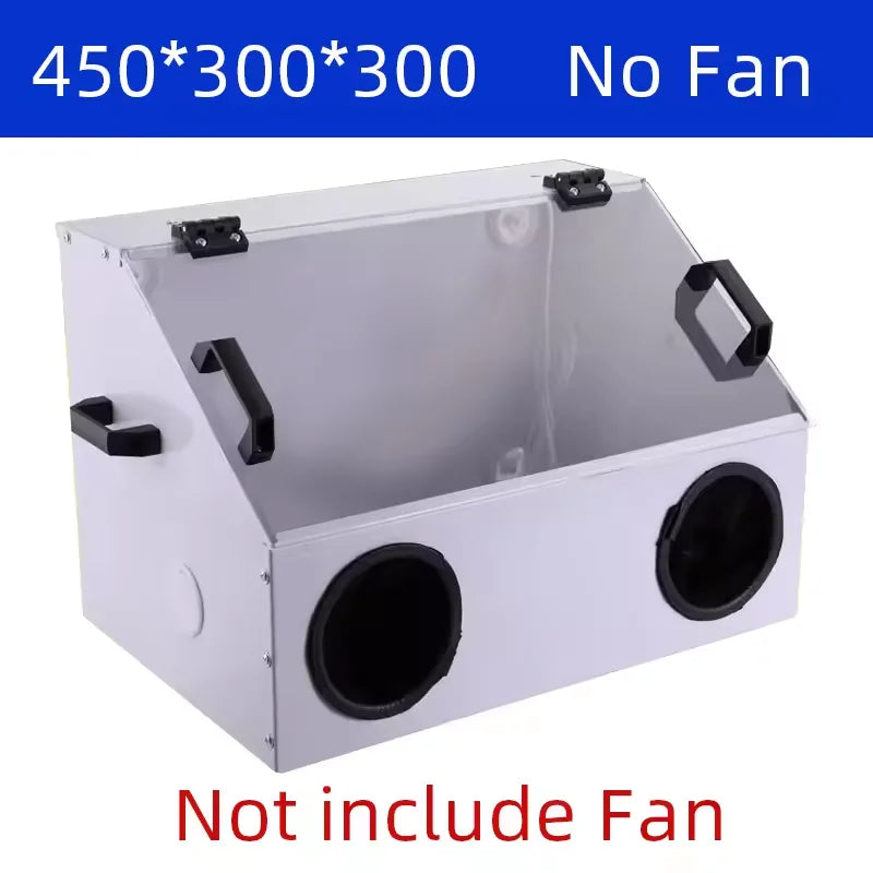 Grinding Dust Box Metal Structure Dust Box Ventilation Fan Dust Extraction Box for Craft Work Sanding Polishing