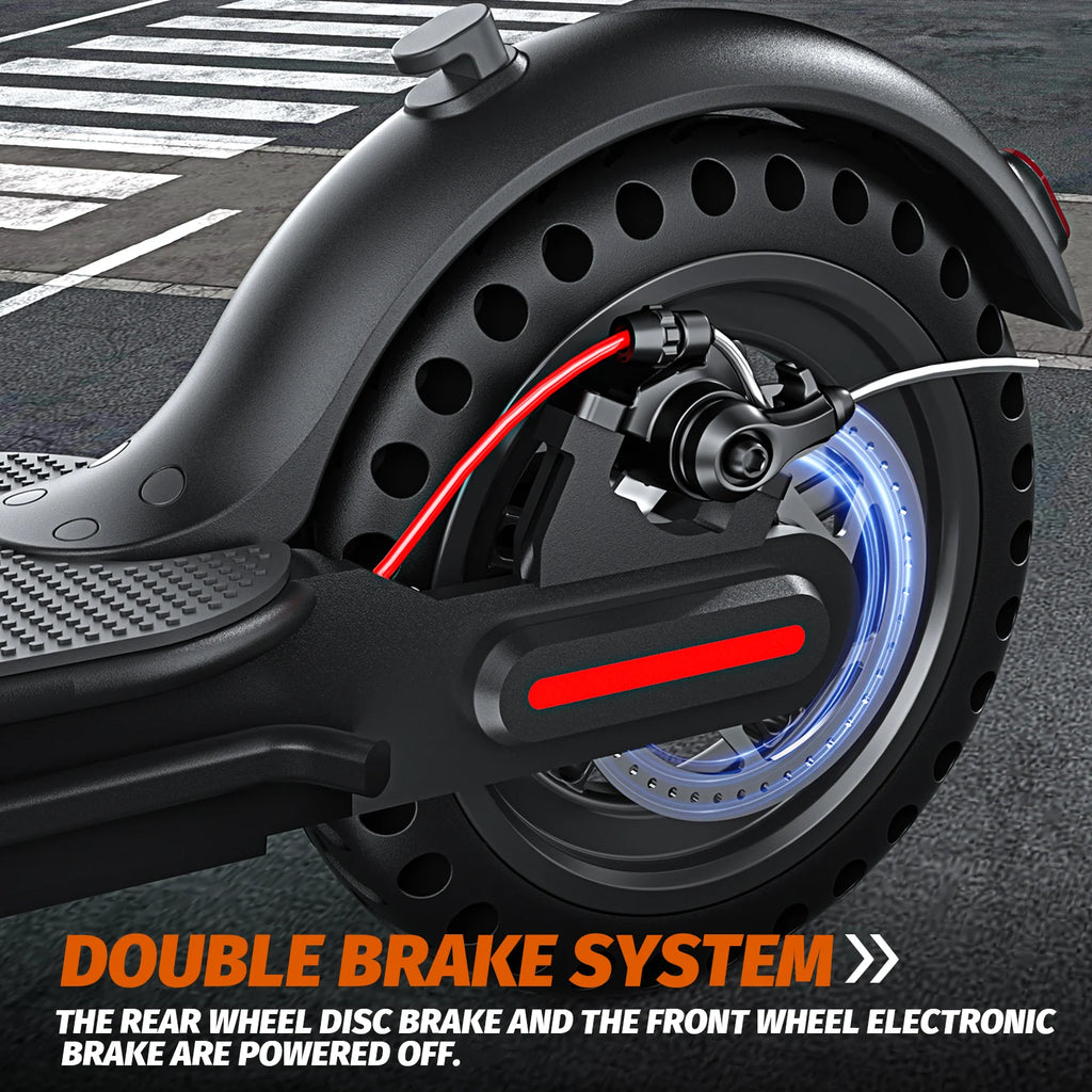 FREEBOY 350W Foldable Electric Scooter for Adults, 8.5'' Solid Tires, Dual Brake System, Lightweight APP Support E-scooter