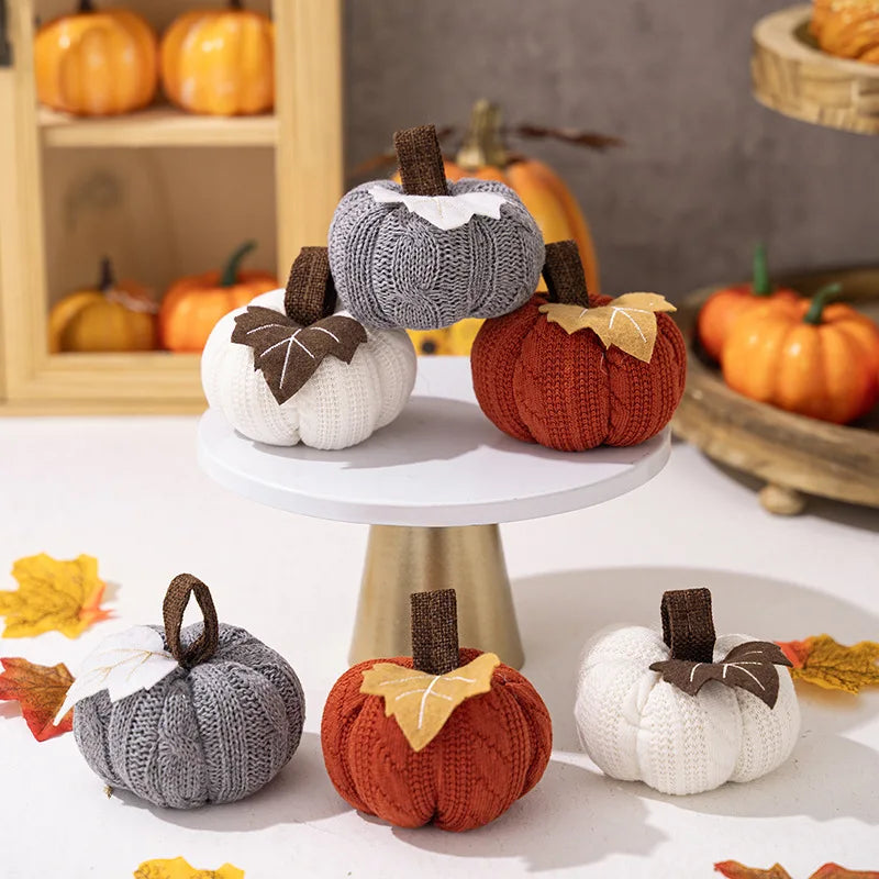 Calabaza Artificial Decoración de Halloween Mini Calabaza Falsa Simulada Decoración de Fiesta de Cosecha de Otoño Atrezos de Regalo para Niños de Acción de Gracias