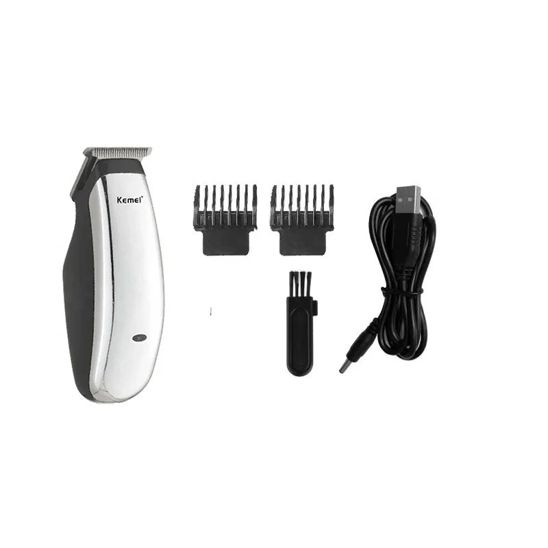 Kemei Mini Portable Hair Trimmer Cutting Machine Newly Design Electric Hair Clipper  Beard Barber Razor Men Style Tools KM-666
