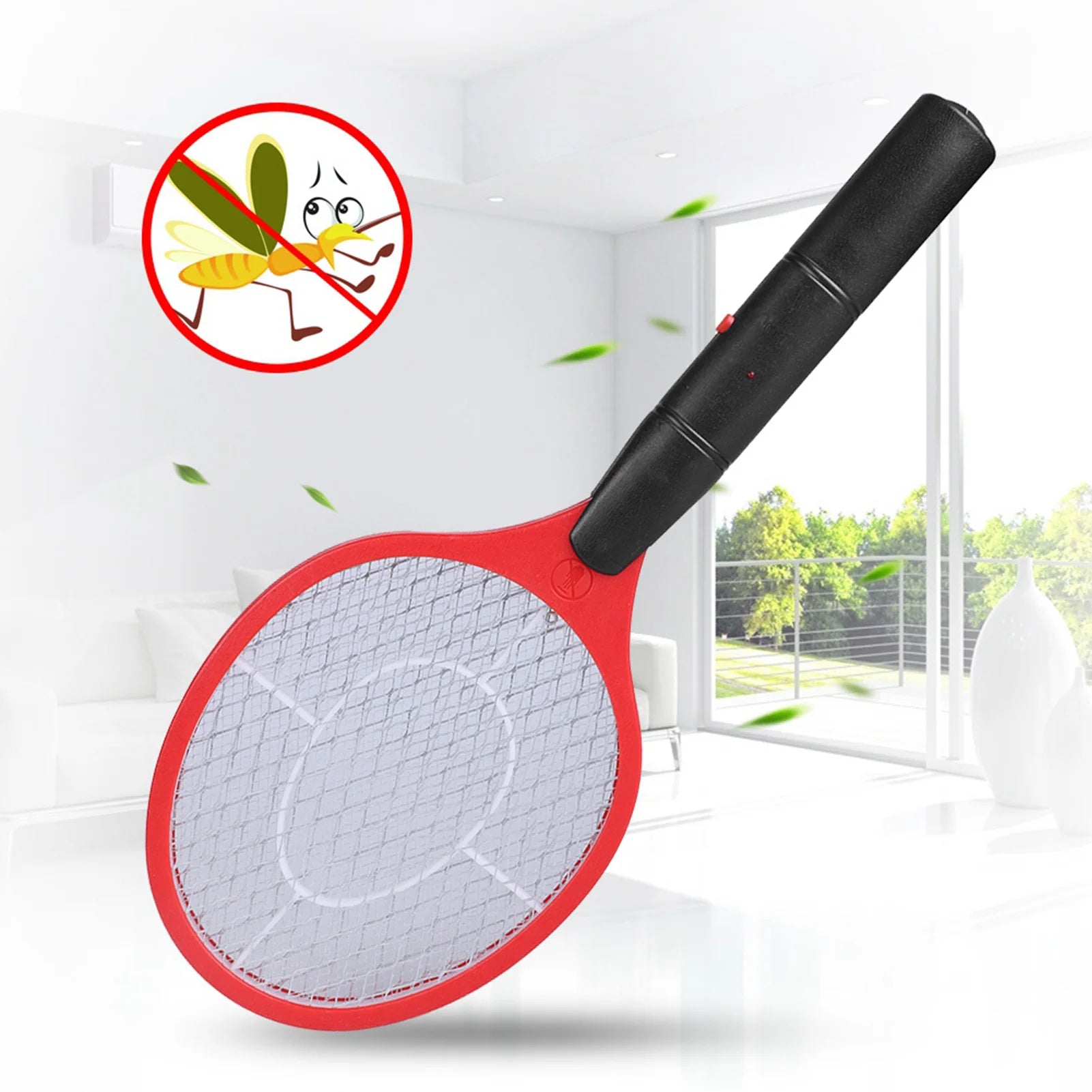 Electric Fly Swatter Cordless Battery Power Electric Fly Mosquito Swatter Bug Zapper Racket Insects Killer