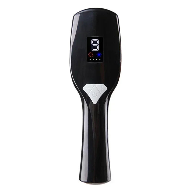 EMS Laser Vibration Scalp Massage Comb Light Therapy Head Stress Relif Massage Comb Anti Hair Loss Anion Spray Hair Growth Brush