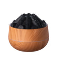 2025 New 300ML Artificial Charcoal Fire Air Humidifier Fine Mist Quiet Operation with Night Light for Home Humidification