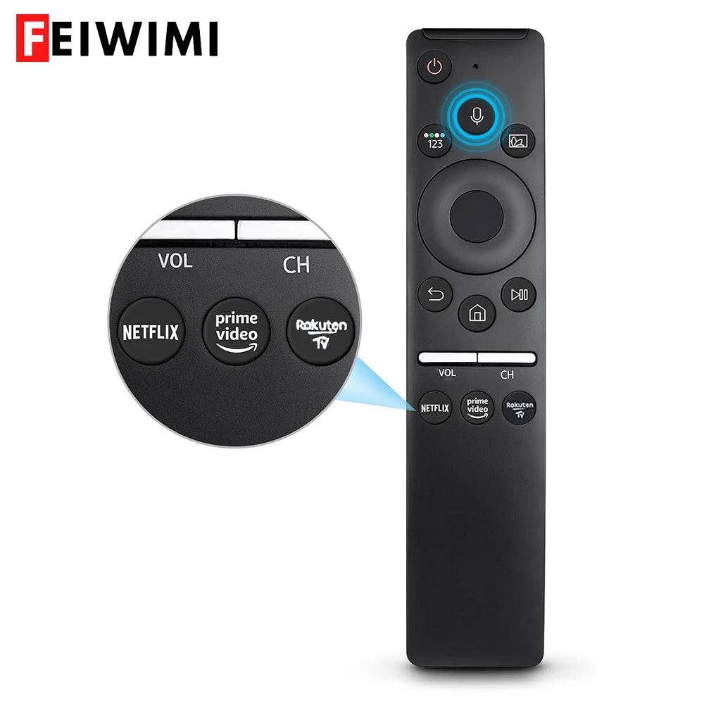 Mando a distancia de voz de repuesto para televisores Samsung TV Curved Frame UHD QLED LED 4K 8K Smart TV, mando a distancia universal para todos los televisores Samsung