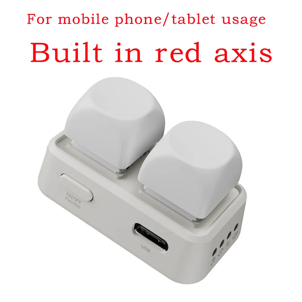 New Keypad Dual Button E-book Page Turner For Tablet Mobile Phone Blue Tooth Remote Control Swipe Short Videos For Android/IOS