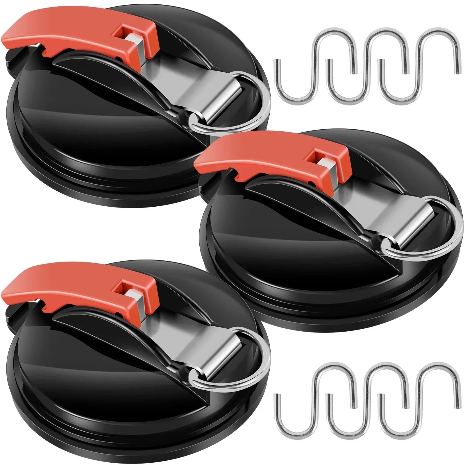 Suction Cup Anchor with Securing S Hook Awning Tents Car Tensioner Amagi