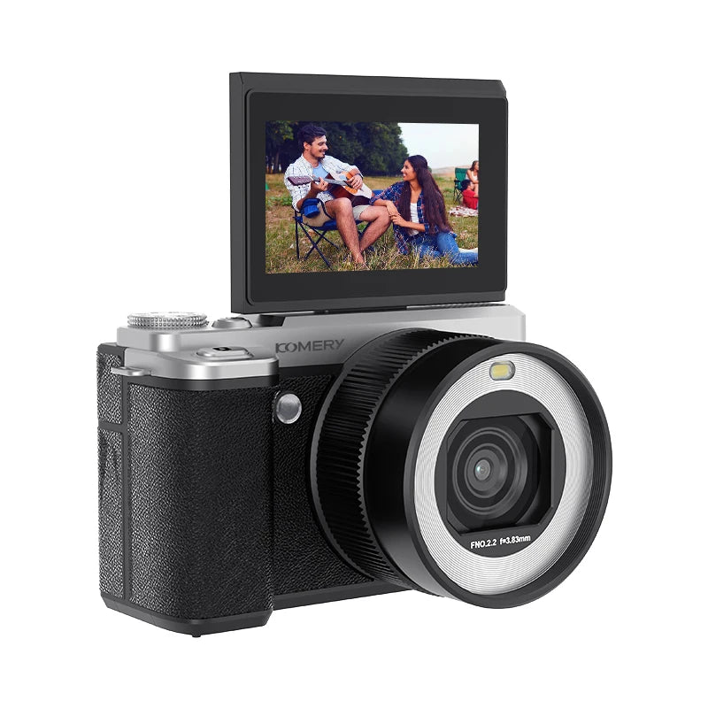 18X 80MP Digital Camera Flip Screen Front Rear Dual Lens Selfie Vlog Camcorder 4K Camera For Livestream Wide Angle Macro Lens