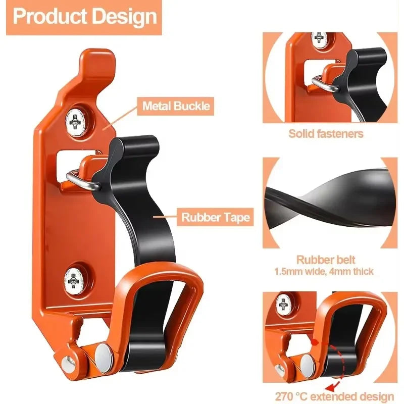 Soporte de fijación de herramientas de 2-4 piezas, soporte de montaje en pared, abrazadera de liberación rápida para pala de hacha, soporte para pala, accesorios para coche, RV, barco, hogar