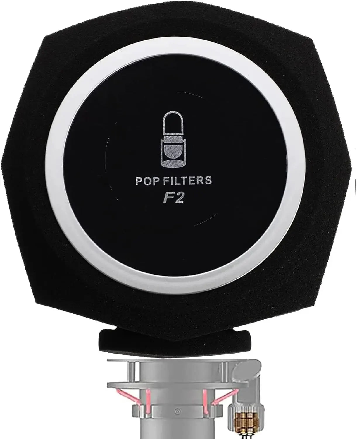 G-MARK F2 Microphone Wind Shield Pop Filter Isolation Ball Acoustic For Record Studios Mic Sound-Absorbing Foam Five-sided Seal
