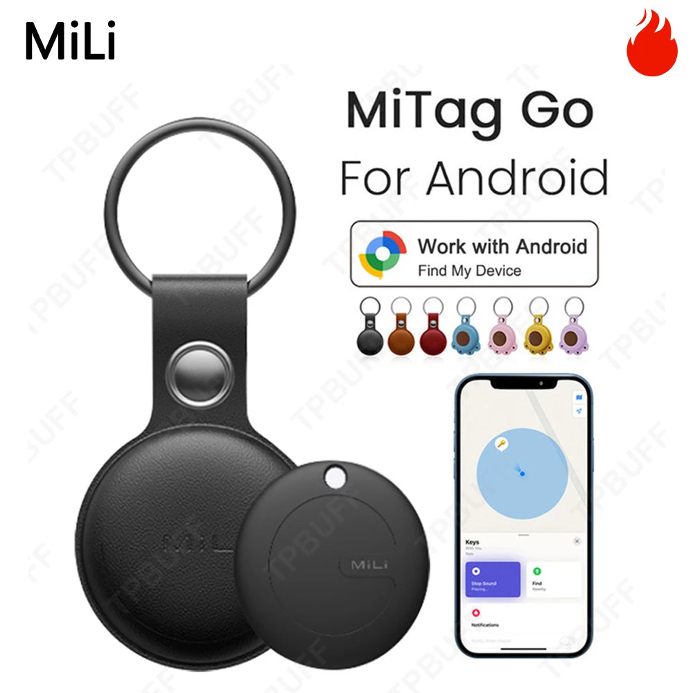 MiLi MiTag Go Bluetooth Tracker For Android Anti-Lost Device Item Finder Intelligent Locator Work With Google Find Hub Smart GPS