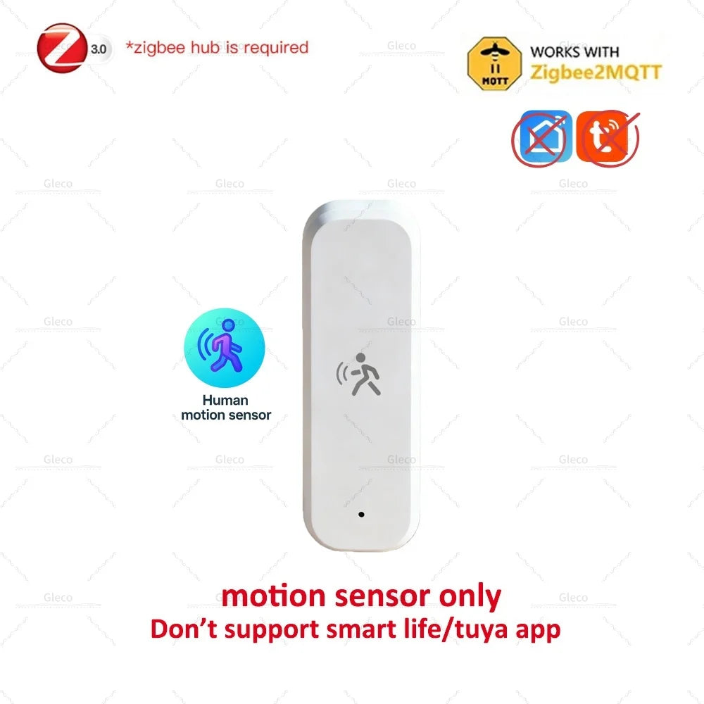 Zigbee Human Pir Motion Sensor Option Light/Temp/Humidity Detection 5 Types Available for Tuya Smart Life/MQTT Home Automation
