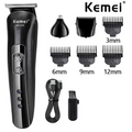 Kemei Máquina de Afeitar Eléctrica Recargable para Nariz Profesional KM-1506 3 en 1 Afeitadora Eléctrica Recargable por USB Cortapelos
