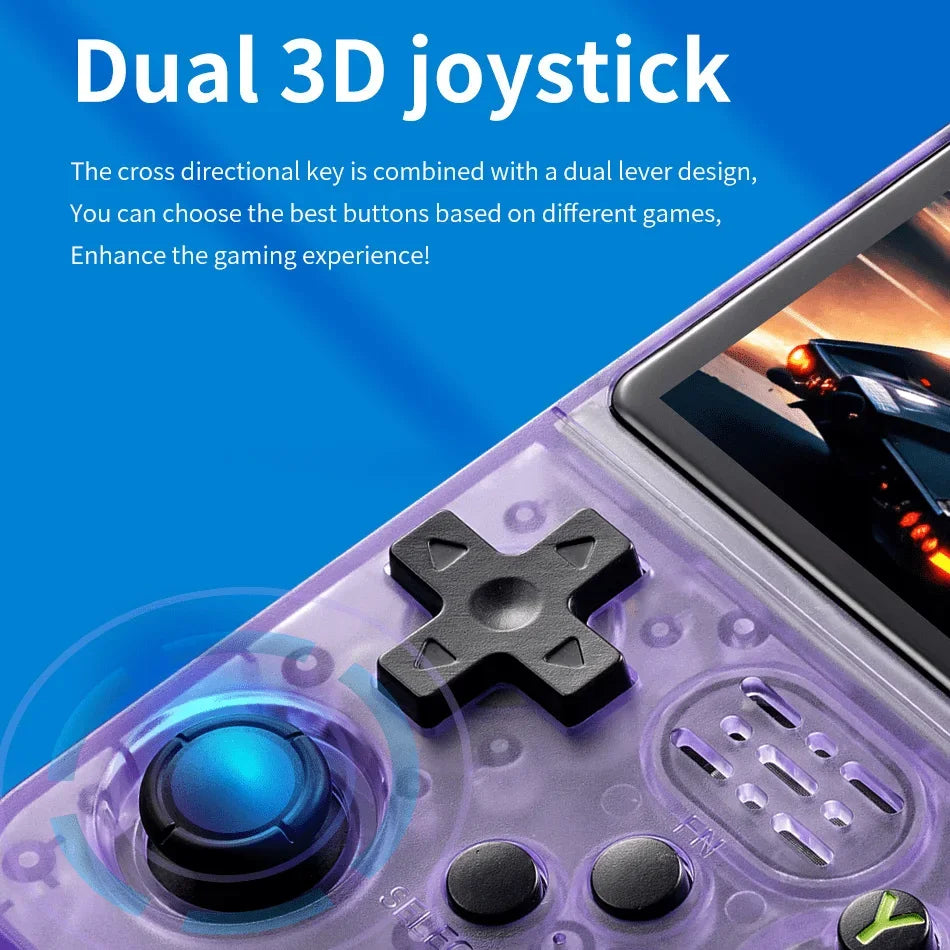 R36S Retro Handheld Game Console Linux System 3.5-inch IPS HD 4K With 64G 20000 Games Portable Pocket Game Console