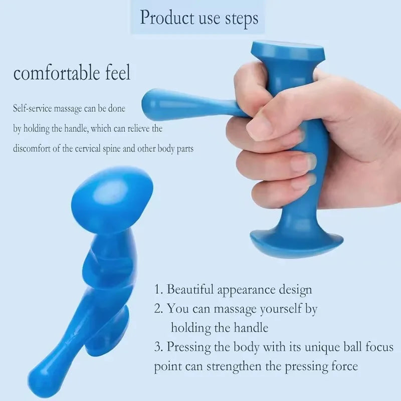 Mini Massager Thumb Finger Pressure Press Trigger Point Manual Deep Physiotherapy Massage Tools Full Body Muscle Relax Stick