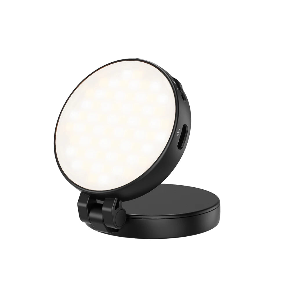 Luz selfie magnética plegable 2 en 1 para teléfono con espejo para Magsafe iPhone Luz de relleno Led Anillo Flash Video Fotografía Accesorios