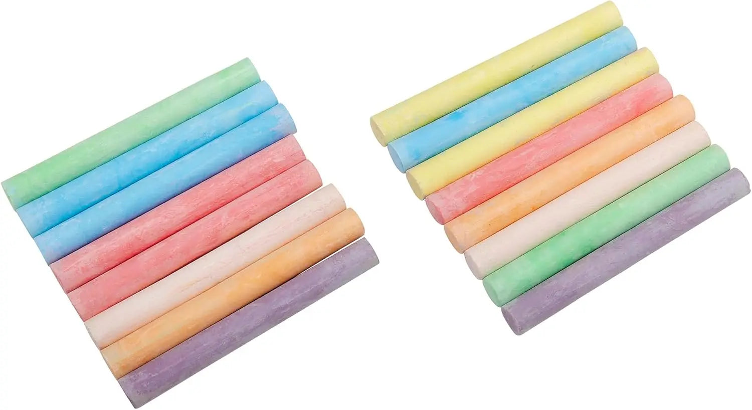 Vibrant Colored Chalk Set, 16 Assorted Colors for Indoor and Outdoor Use, Non-Toxic
