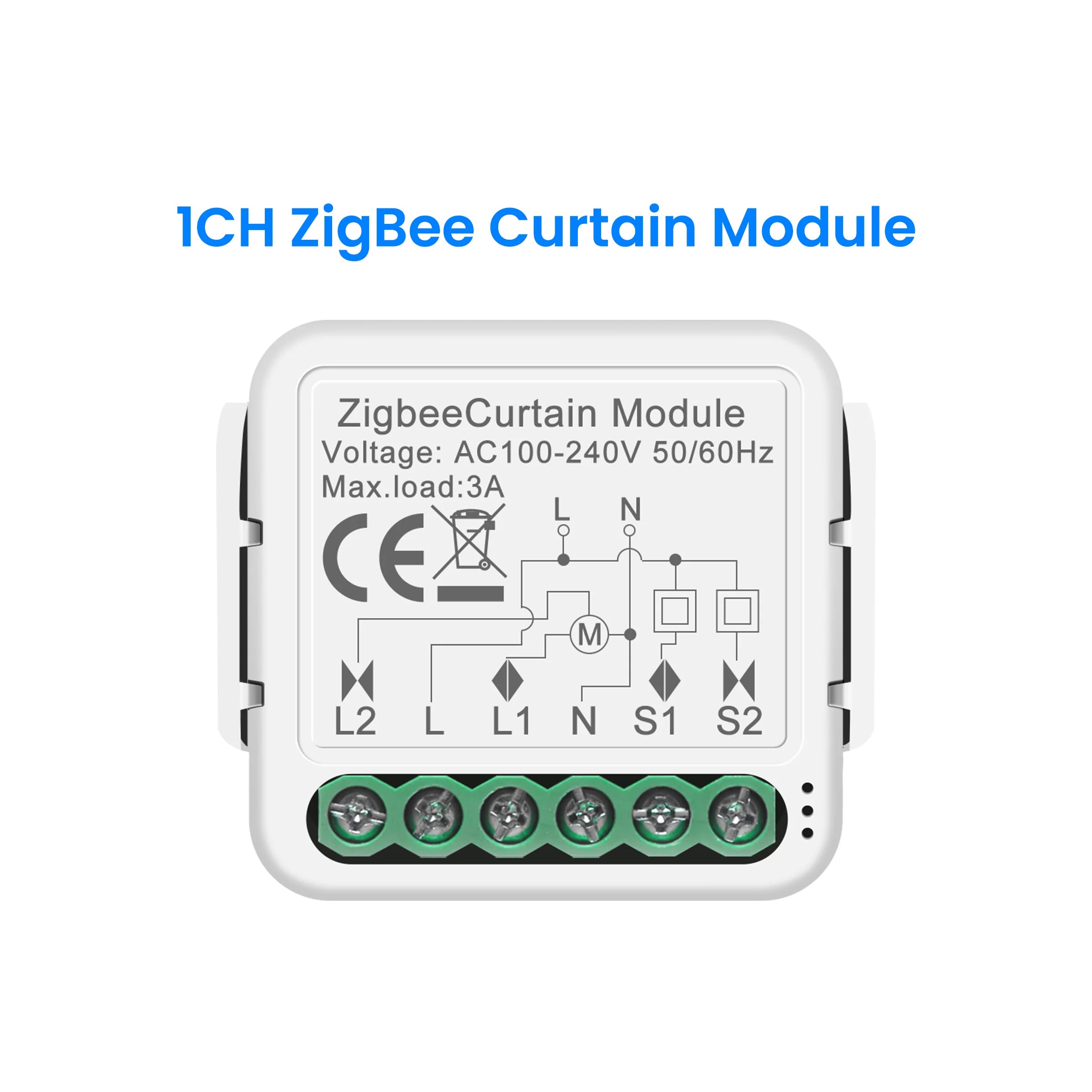 GIRIER Tuya Smart ZigBee/Wi-Fi RF433 Curtain Switch Module for Electric Roller Shutter Blind Motor 1/2CH Works Alexa Hey Google