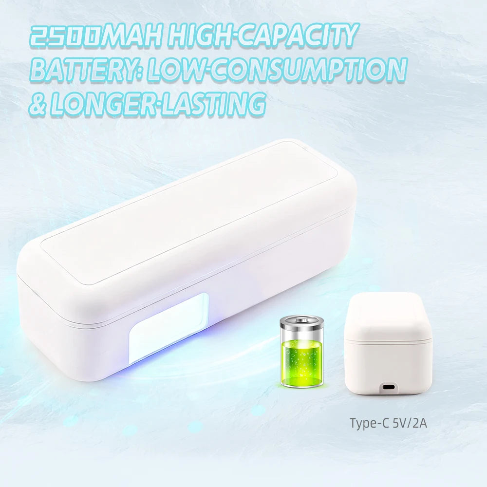 Rechargeable Foldable Gel Nail Polish Curing Light, 48W Wireless UV LED Nail Lamp, Auto On/Off, Timer Setting, Pocket Size Home