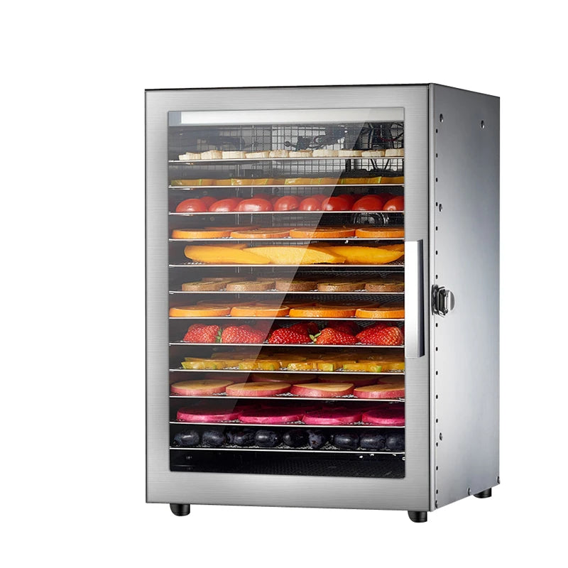 Secador de fruta de 12 capas, secador eléctrico para carne, deshidratador de alimentos para verduras y frutas, máquina de secado