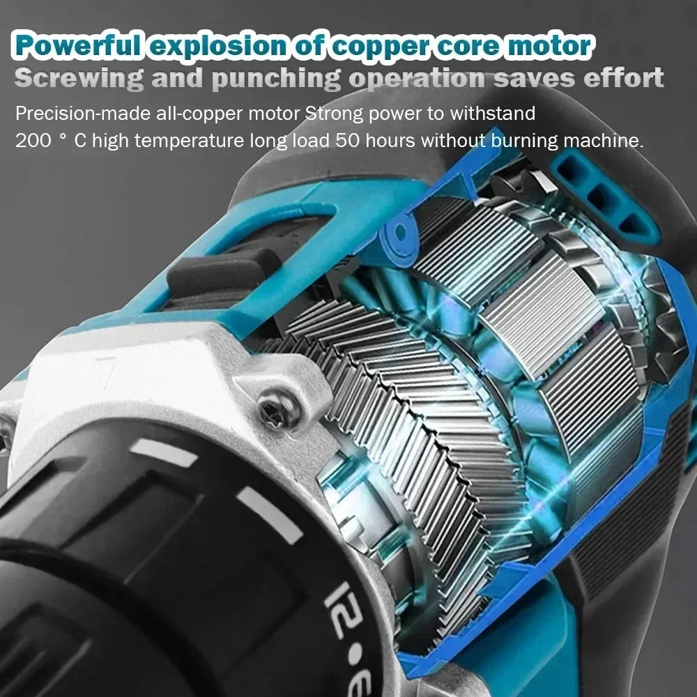 Makita Original DDF487 Cordless Driver Drill Brushless Electric Impact Screwdriver 18V Rechargeable Power Tool Makita Original