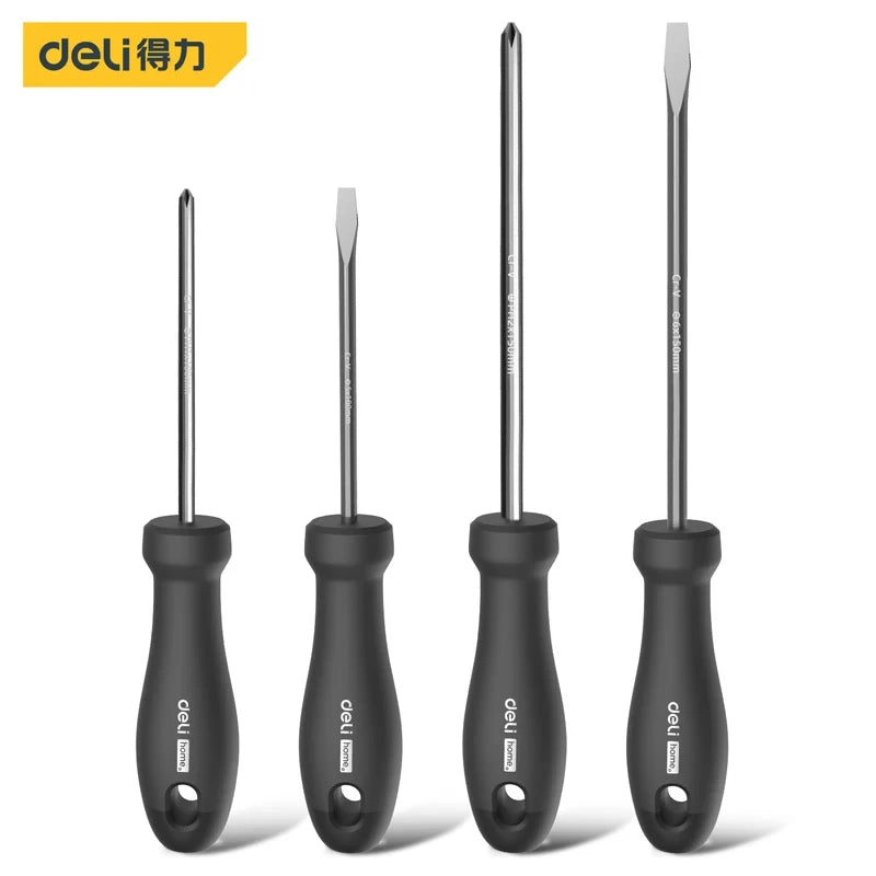 Deli Black Home Serie Hand Tools 2/4/6 Pcs Set Screwdriver Portable Tool Sets Household Reparing Kits and Accessories