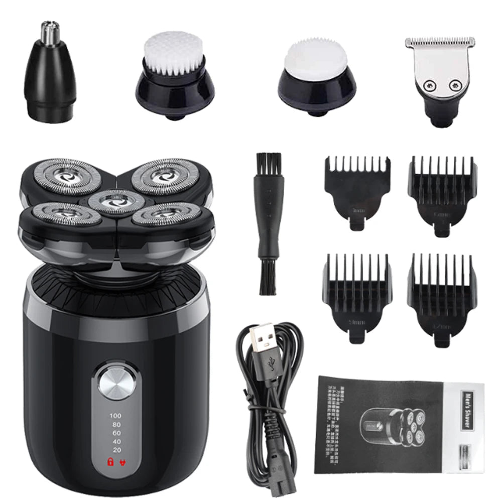 Electric Shaver For Men Shaver Facial Beard Trimmer Waterproof Electric Shaver Rechargeable shaver multi-purpose set