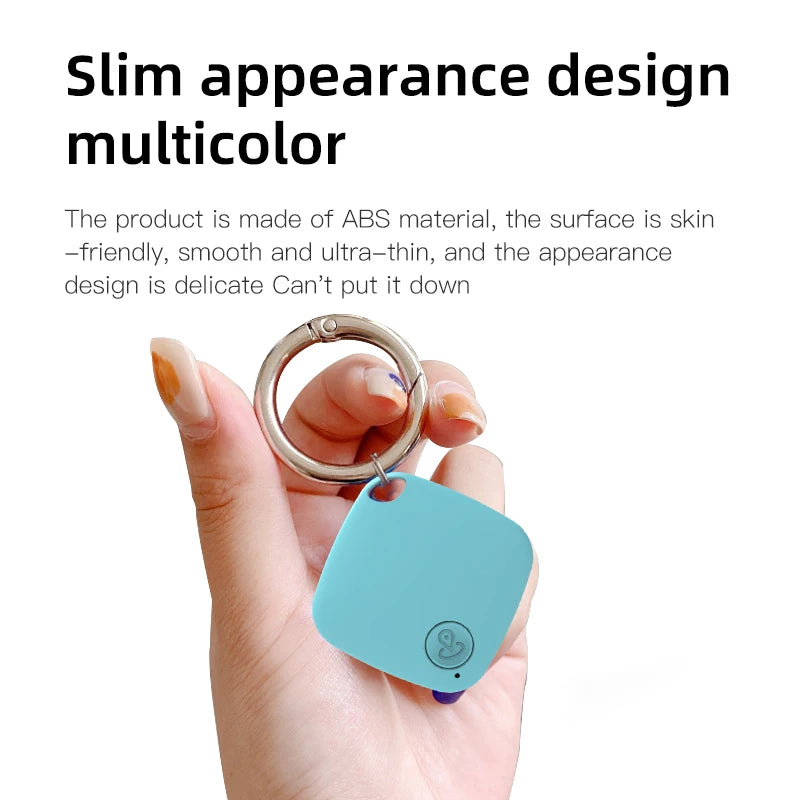 Rastreador HOMEFISH Mini Bluetooth 5.0, dispositivo antipérdida, rastreador inteligente localizador redondo para mascotas, niños, bolsos, carteras