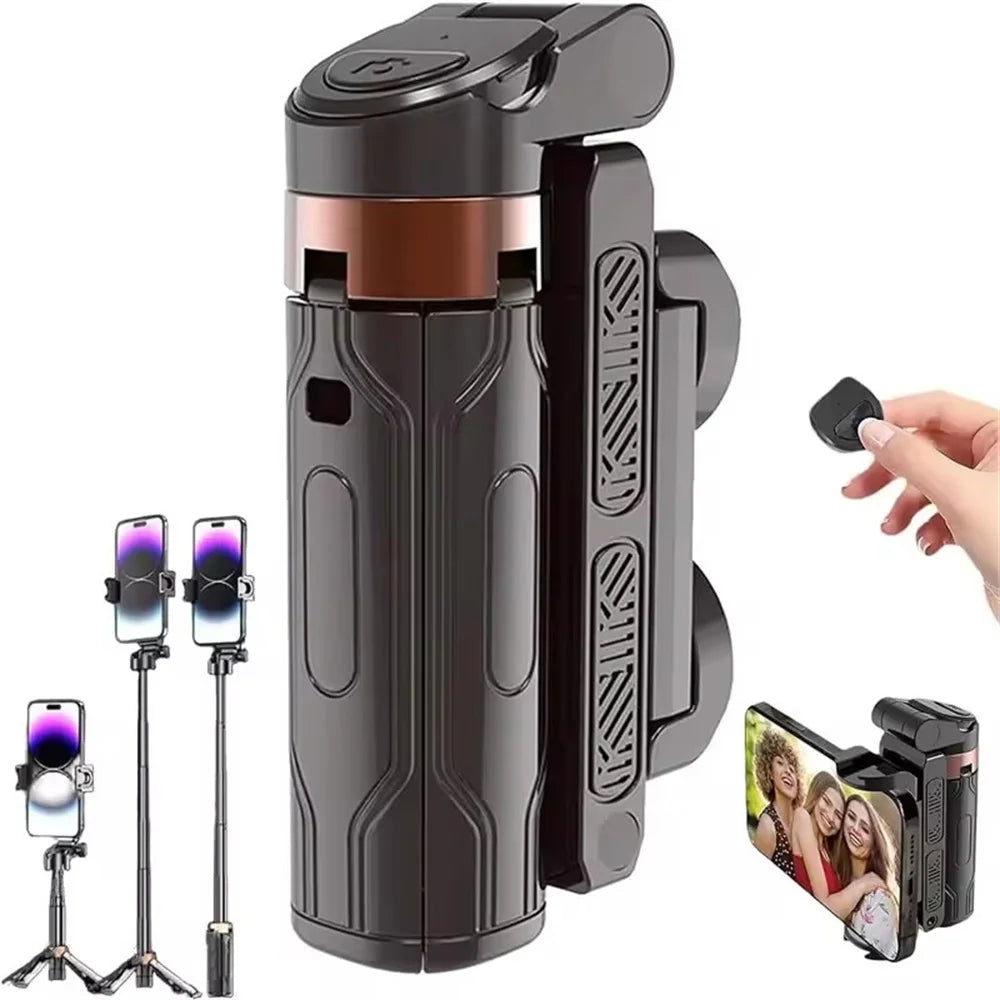 Roreta 2025 New Mobile selfie stick handle, tripod photography tool handheld stabilizer shooting assistant travel portable stand
