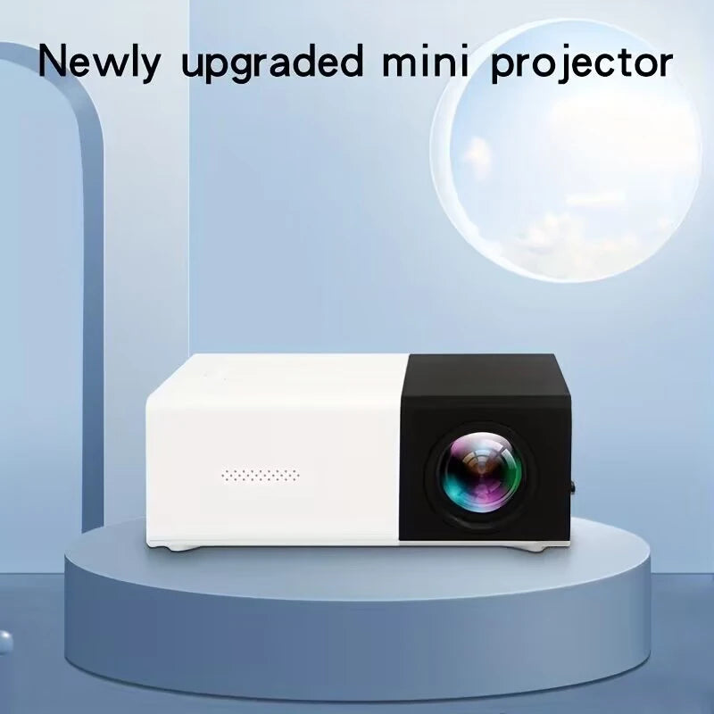 Proyector de alta definición YG300, proyector de cine en casa que no ocupa espacio, compatible con conexión HDMI y USB para su uso