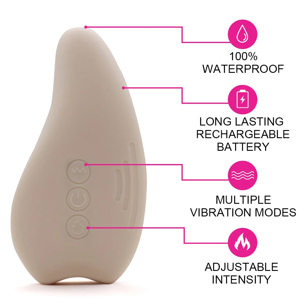 Masajeador de lactancia con calor, masajeador de silicona suave para lactancia con calor + vibración para conductos obstruidos y mejor flujo de leche