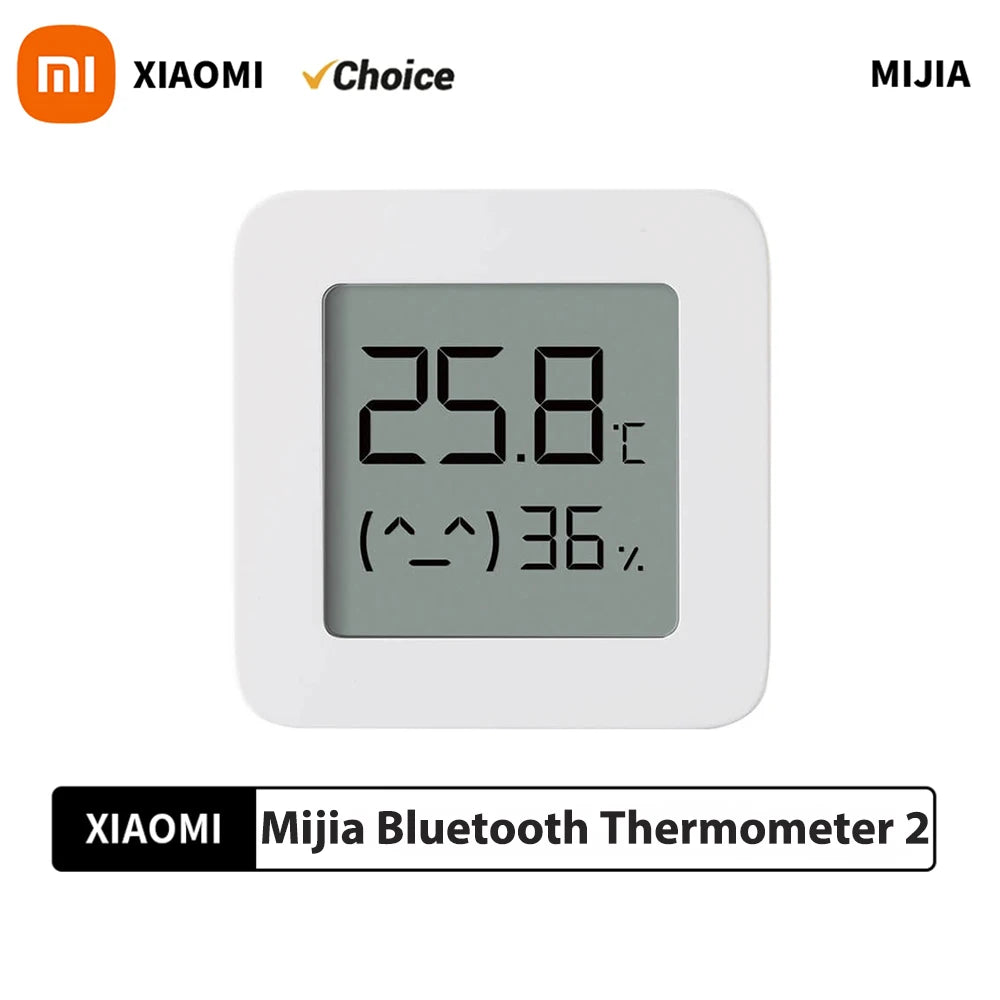 XIAOMI Termómetro 2 Mijia Eléctrico Bluetooth Inalámbrico Inteligente Higrómetro Termómetro Detección de Temperatura MI Mijia Home APP