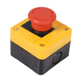 1 unidad de botón de parada de emergencia de 660 V 10 A, carcasa de plástico, botón pulsador de emergencia con señal roja, nuevo interruptor de seta