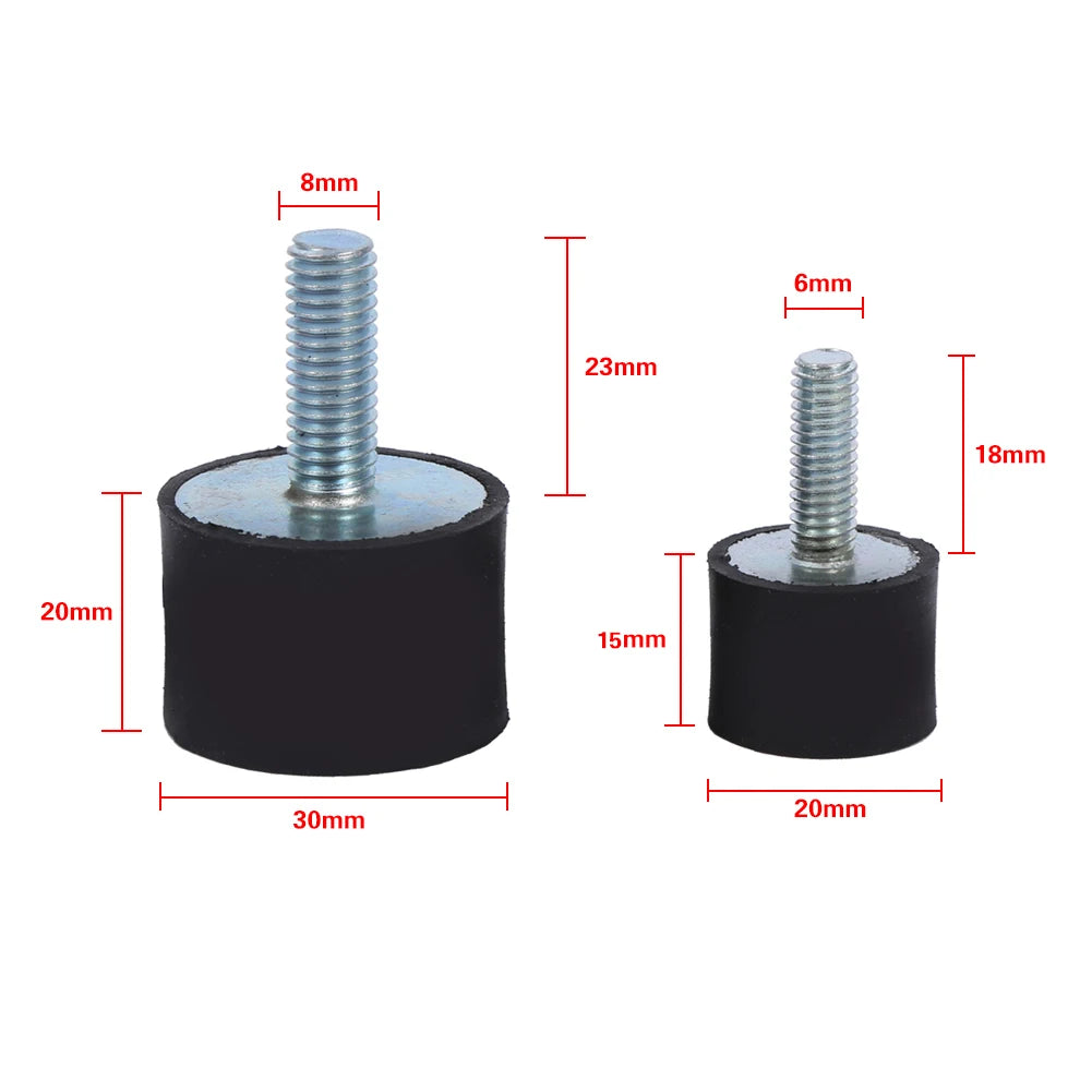 4x M8 M6 Rubber Mounts Shock Absorber Anti Vibration Silentblock Bobbins