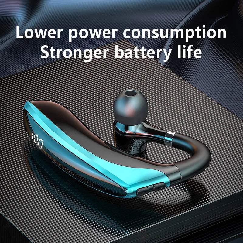 Auriculares inalámbricos Bluetooth con micrófono, audífonos con cancelación de ruido ENC, manos libres para negocios y conducción