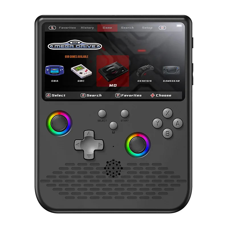 H5 Retro Handheld Game Console Linux System 5.0-inch IPS HD 4K With 64G 20000 Games Portable Pocket Game Console