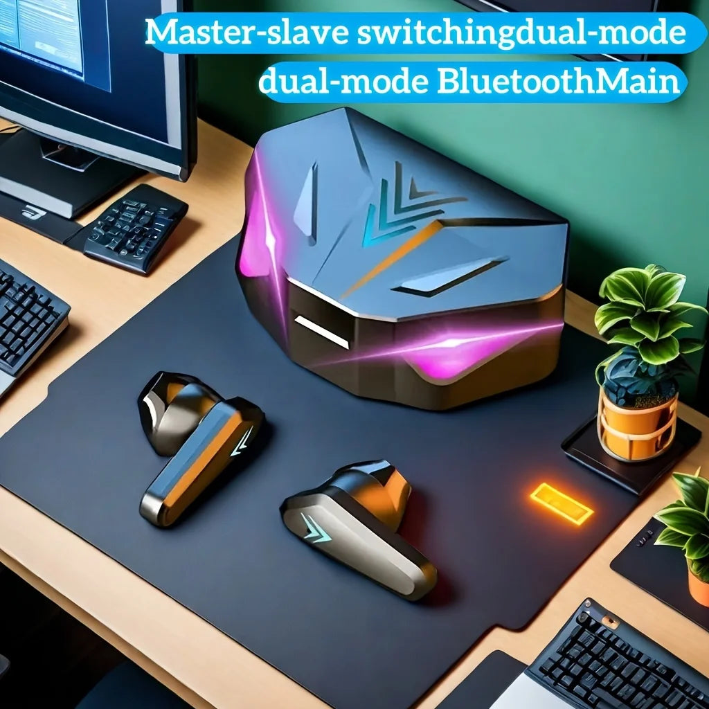 Auriculares inalámbricos Bluetooth X15 TWS con pantalla LED, auriculares para juegos con micrófono, audífonos inalámbricos con cancelación de ruido Bluetooth.