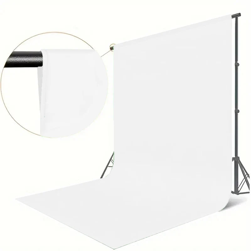Thick white high-density background cloth, used for photo walls and studio photography (excluding brackets)