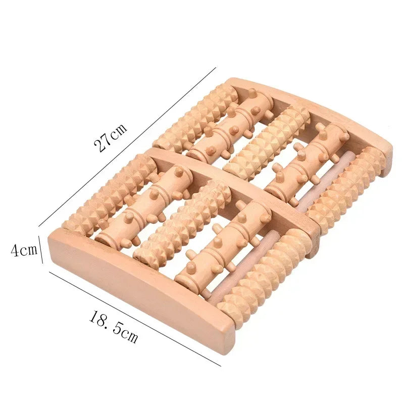 Rodillo de madera para pies, masajeador de pies para el alivio de la fascitis plantar, masajeador de pies para la neuropatía y para mejorar la circulación sanguínea, herramienta para el cuidado de la salud