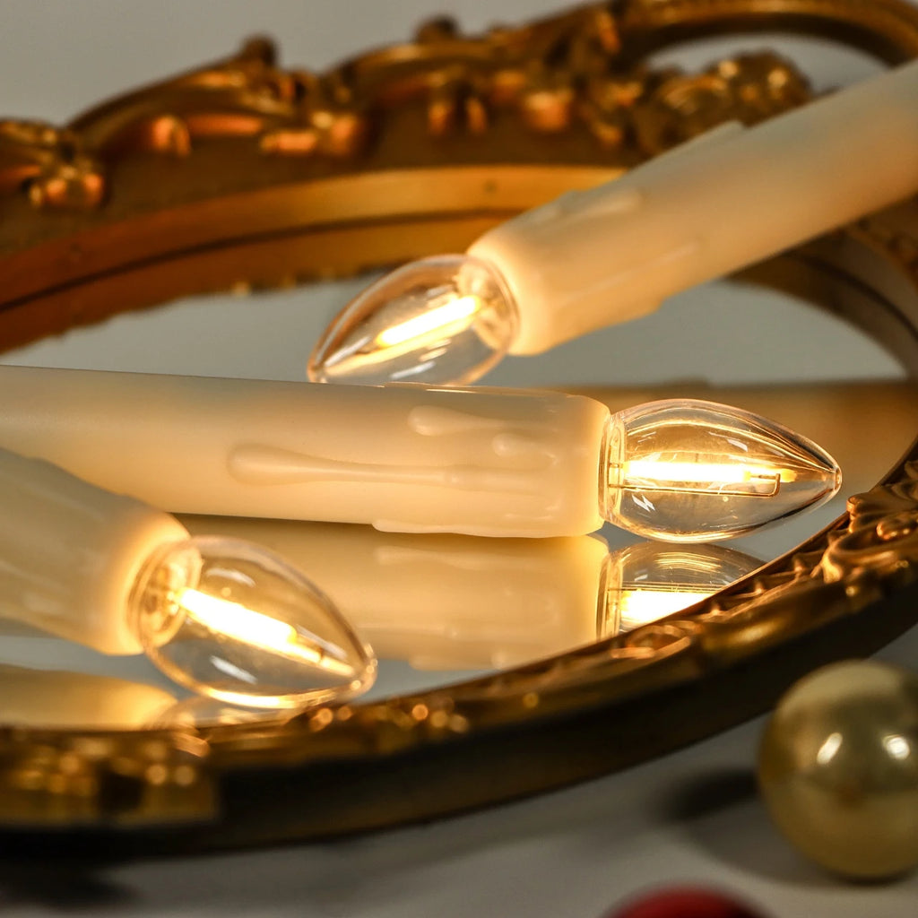 LED Flameless Taper Candles Flickering with Remote Battery Operated With Candlesticks Christmas Home Wedding Room Holiday Decor