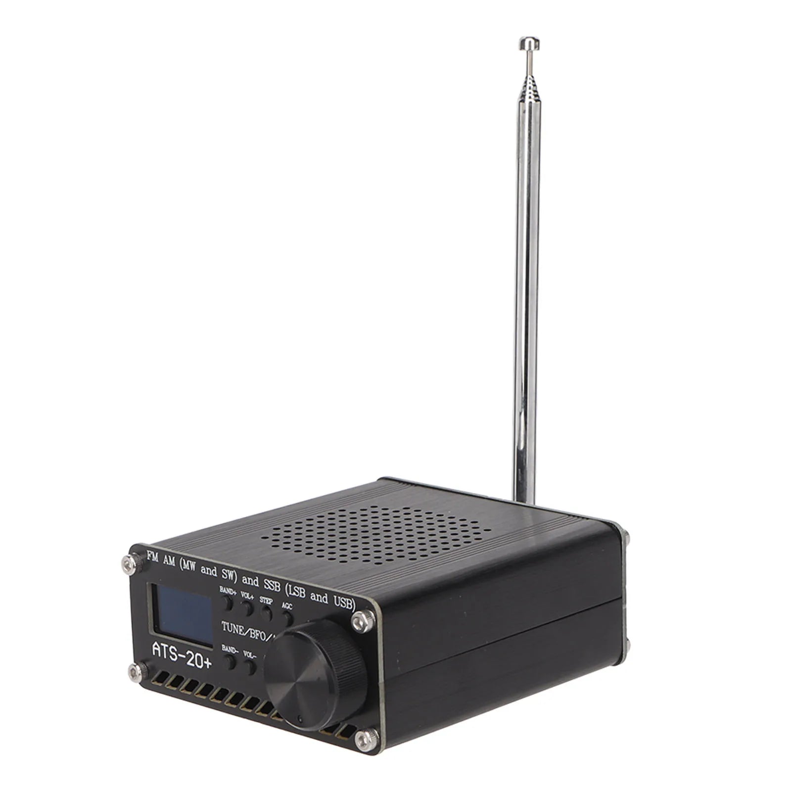 ATS 20+ Radio Receiver Easy To Read Portable World Band Digital Receiver Professional Lightweight for Home for Outdoor Camping