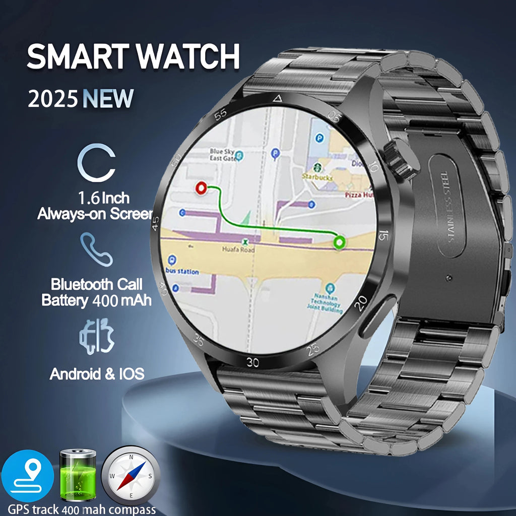 2025 Original Watch 4 Pro Men Women Full Touch Screen GPS Sport Fitness Watch Man IP67 Waterproof Bluetooth For Android IOS NWE