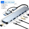 HUB USB 3.0 de 5Gbps, HUB USB C, Estación de Acoplamiento USB C, Transmisión de Alta Velocidad, Adaptador OTG Splitter, HUB TIPO C para Laptop Macbook