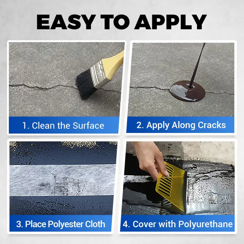 Revestimiento de poliuretano multiusos impermeable Reparación de fugas en techos Sellado de fugas en paredes exteriores Revestimiento asfáltico Material ecológico