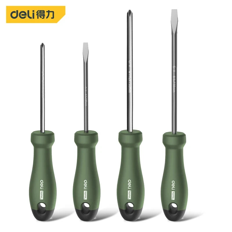 Deli Black Home Serie Hand Tools 2/4/6 Pcs Set Screwdriver Portable Tool Sets Household Reparing Kits and Accessories