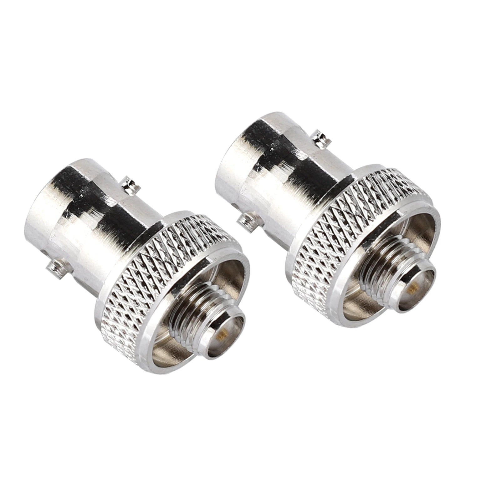2 adaptadores conectores SMA hembra a BNC hembra
