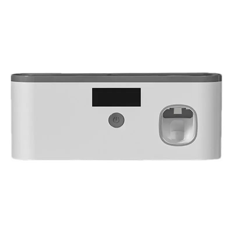 Soporte de pared para cepillos de dientes UV para baño, organizador de cepillos de dientes, dispensador de pasta de dientes recargable por USB, 5 ranuras, accesorios de baño